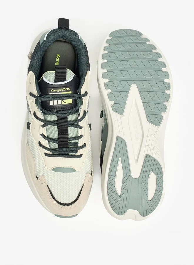 kangaROOS Men's Panelled Lace-Up Sports Shoes
