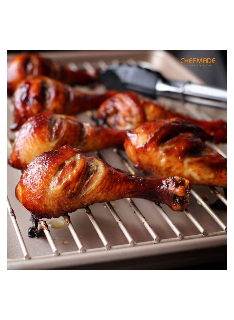 chefmade 15 Inch Baking Sheet Pan Non Stick Carbon Steel Rimmed - Image 5