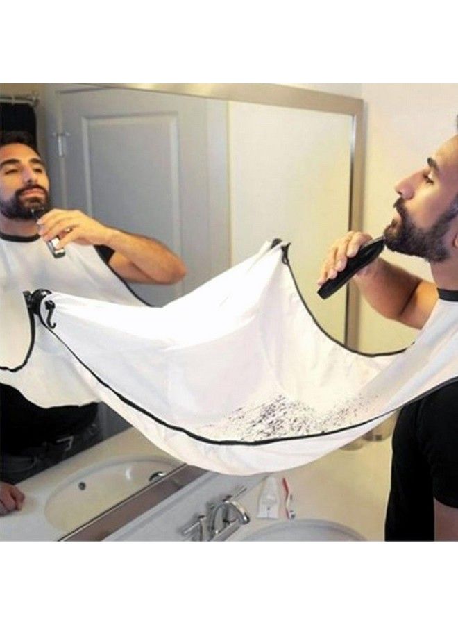 REES52 Beard Bib Trim Your Facial Hair Without The Mess Easy To Use Grooming Cape For Shaving Clippings Catcher Apron No More Messy Sinks "The Perfect Gift For The Modern Woodsman" - Image 1