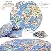 bopster 1000PieceRound World Map Jigsaw Puzzle for Adults Teens Illustrated Globe Design Premium 1000pc Puzzle Giftable Family Activity - Image 4