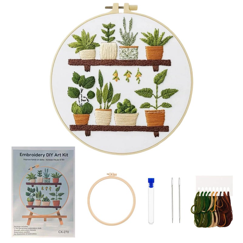 CZFSWT Embroidery Kit for Beginners, Needlepoint Kits for Beginners, Cross Stitch Kits for Beginners Suitable for Embroidery Beginners, Handicraft Enthusiasts - Image 1