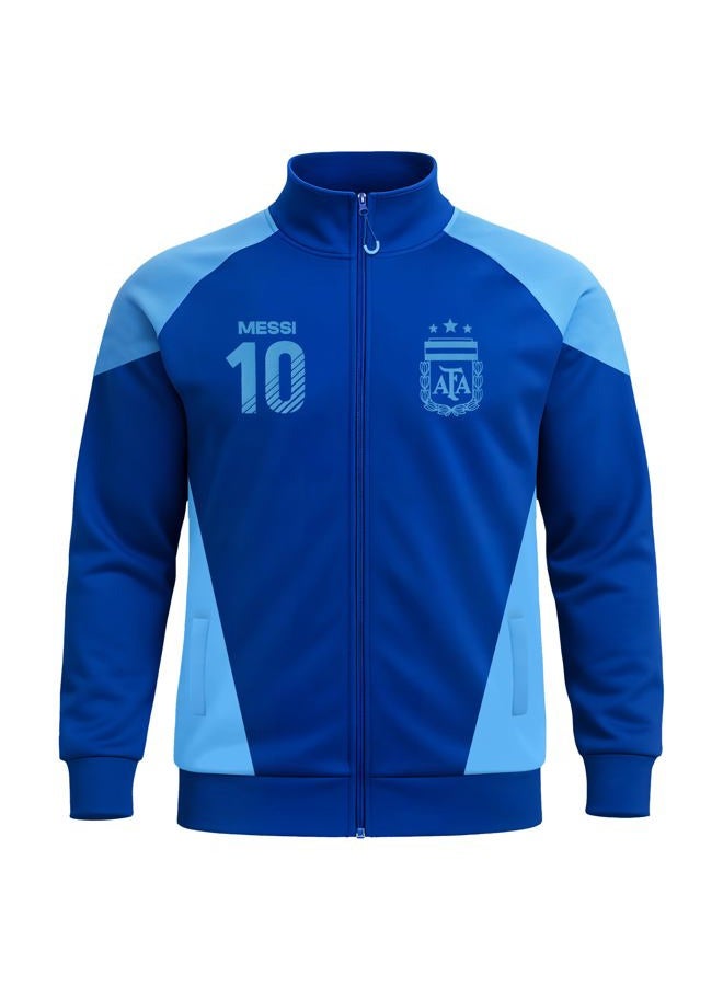Icon Sports Officially Licensed Argentine Football Association Lionel Messi Track Jacket - Unisex Kids - Image 3