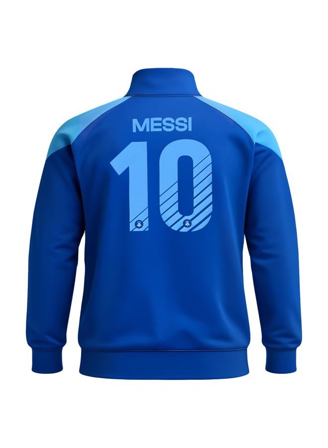 Icon Sports Officially Licensed Argentine Football Association Lionel Messi Track Jacket - Unisex Kids - Image 4