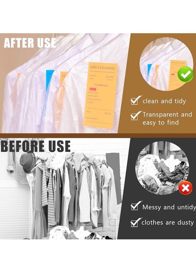 10PCS كيس ملابس بلاستيكية شفافة، غبار معلقة، للاستخدام في المنزل والسفر - Image 4