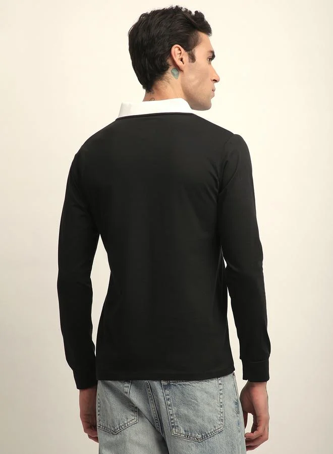 Difference of Opinion Men Color Block Regular Fit Polo