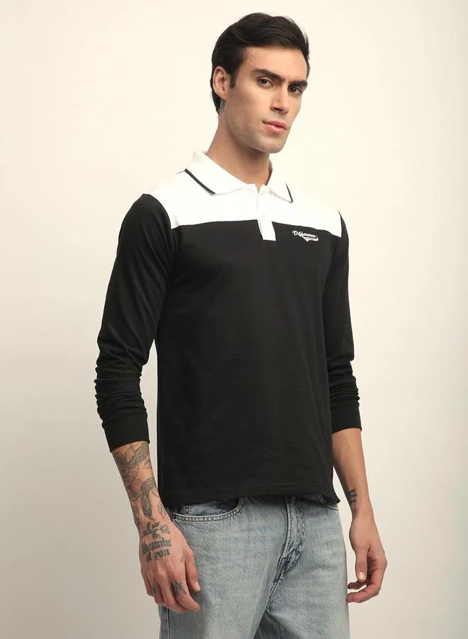 Difference of Opinion Men Color Block Regular Fit Polo