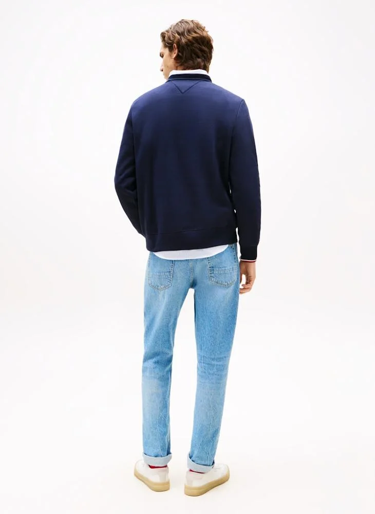 تومي هيلفيغر Logo Crew Neck Sweatshirt