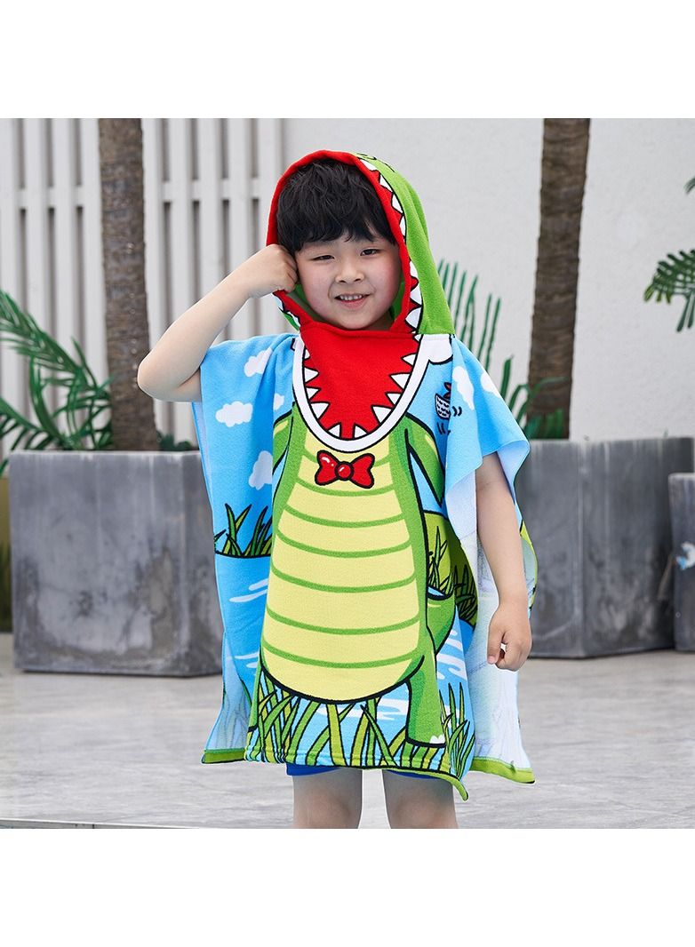 With Hood Coral Fleece Cloaks Bath Towel