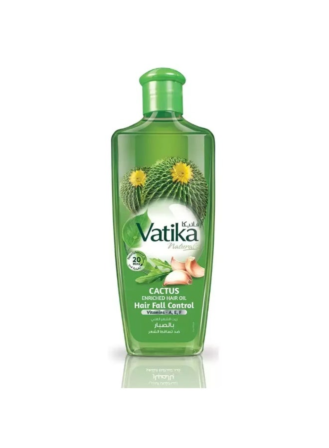 Vatika Hair Oil Enriched with Cactus, Hair Fall Control Oil- 200ml - Image 1