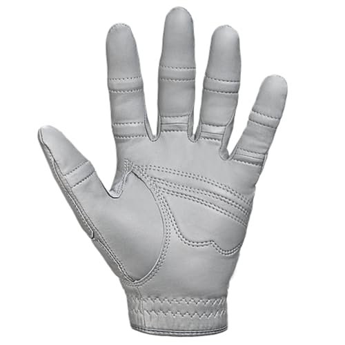 Bionic Mens StableGrip with NaturalFit 20 Golf Glove with Dual Expansion Thumb for Best Fit Premium Cabretta Leather Gray Large Left - Image 3