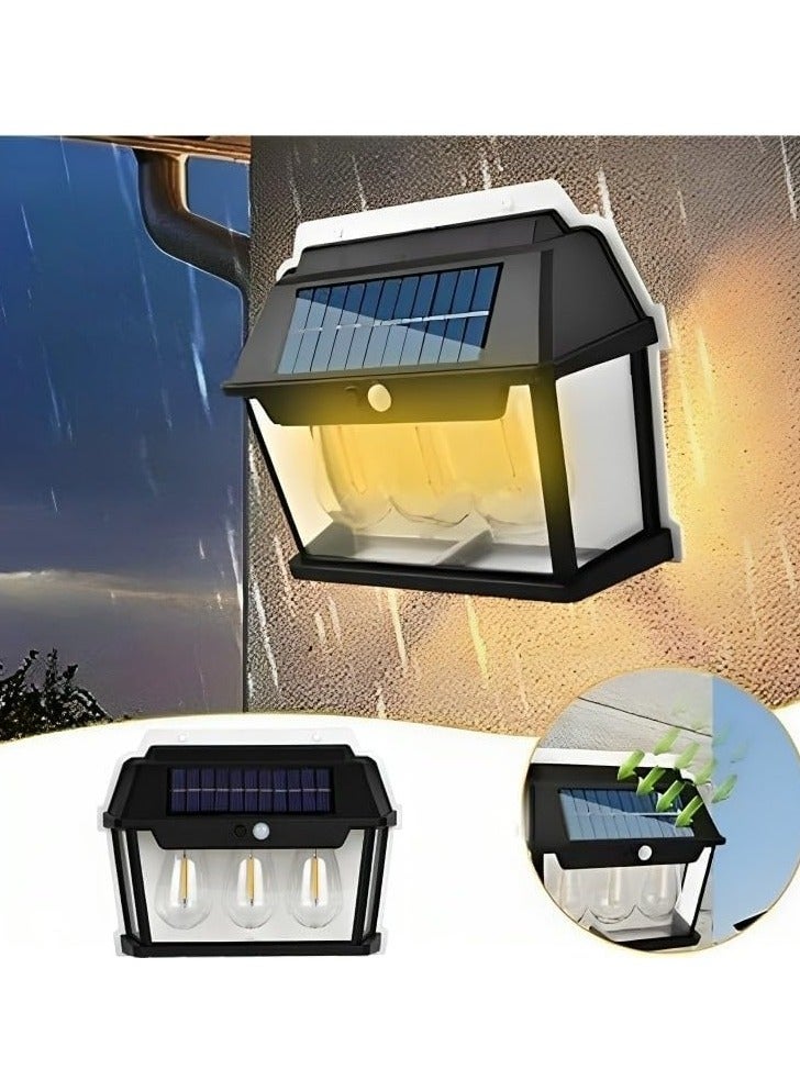 Solar Garden Warm Pathway Lamp, Wall Hanging Outdoor Waterproof Lamp, Solar Powered Lanterns Motion Sensor Solar Lights, Garden Lights Decorative Solar Lights - Image 3