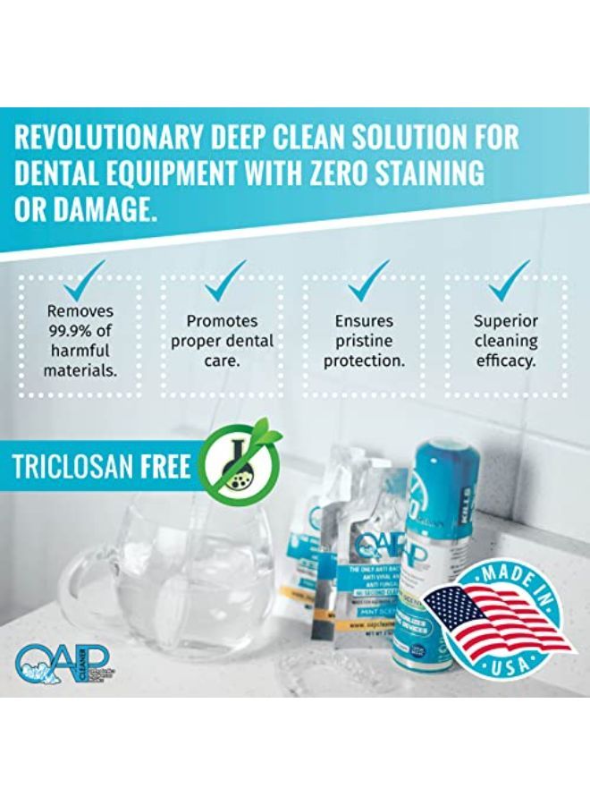 OAP M Retainer Cleaner, Aligner, Invisalign, Denture, And Mouth Guard Cleaner | Orthodontic 60 Seconds Cleanser By Oap Cleaner | Paraben, Sulfate And Triclosan Free | 44.3 Ml Bottle  - Image 4