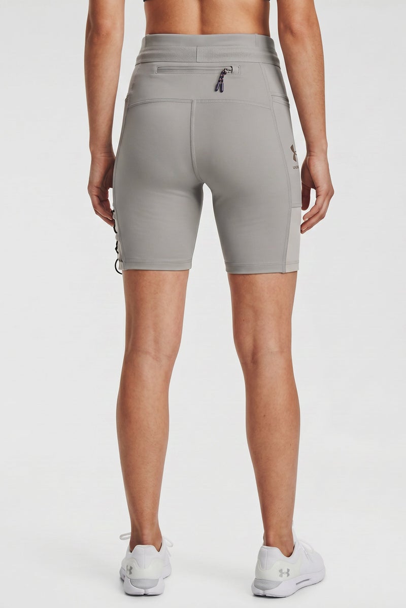 UNDER ARMOUR Women Sportswear Fit Running Shorts, Light Grey - Image 3