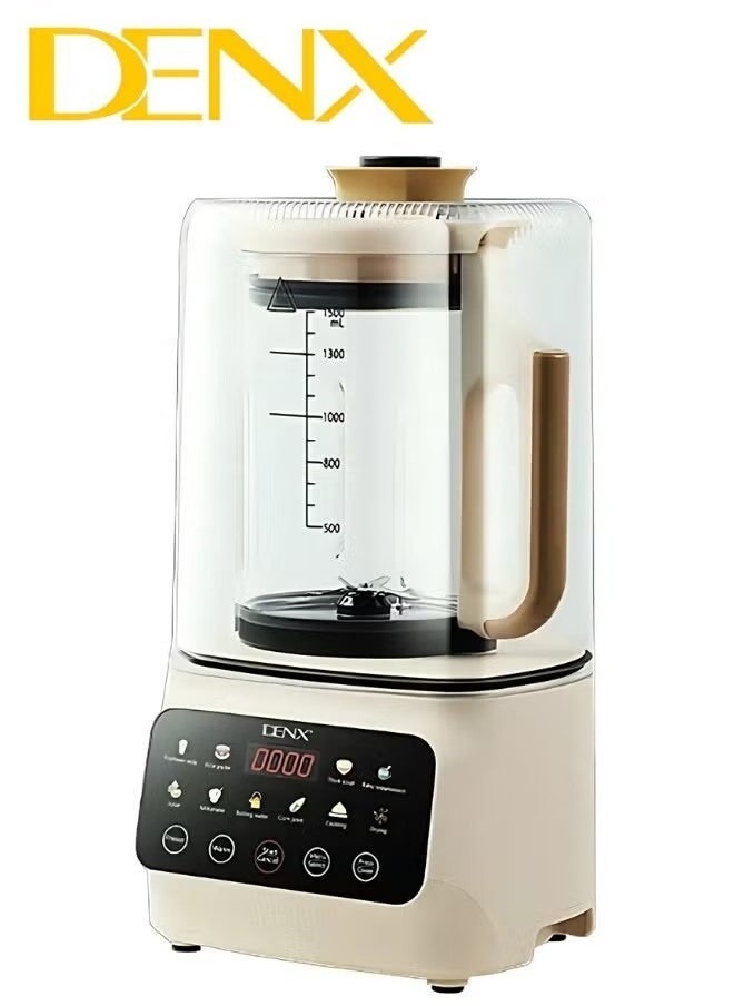 Denx 3-In-1 Silent Heating Soy Milk Maker & Blender - Smart Touch Food Processor & Soup Maker (49Db) - Image 4