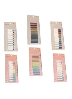 SYOSI Sticky Index Tabs, 1200 pages Page Markers Sticky Tabs Flags Colored for Bookmarks Reading Notes Books Files Highlighting Writable Fluorescence Tabs with Ruler for Page Marking Classify File  - Image 4