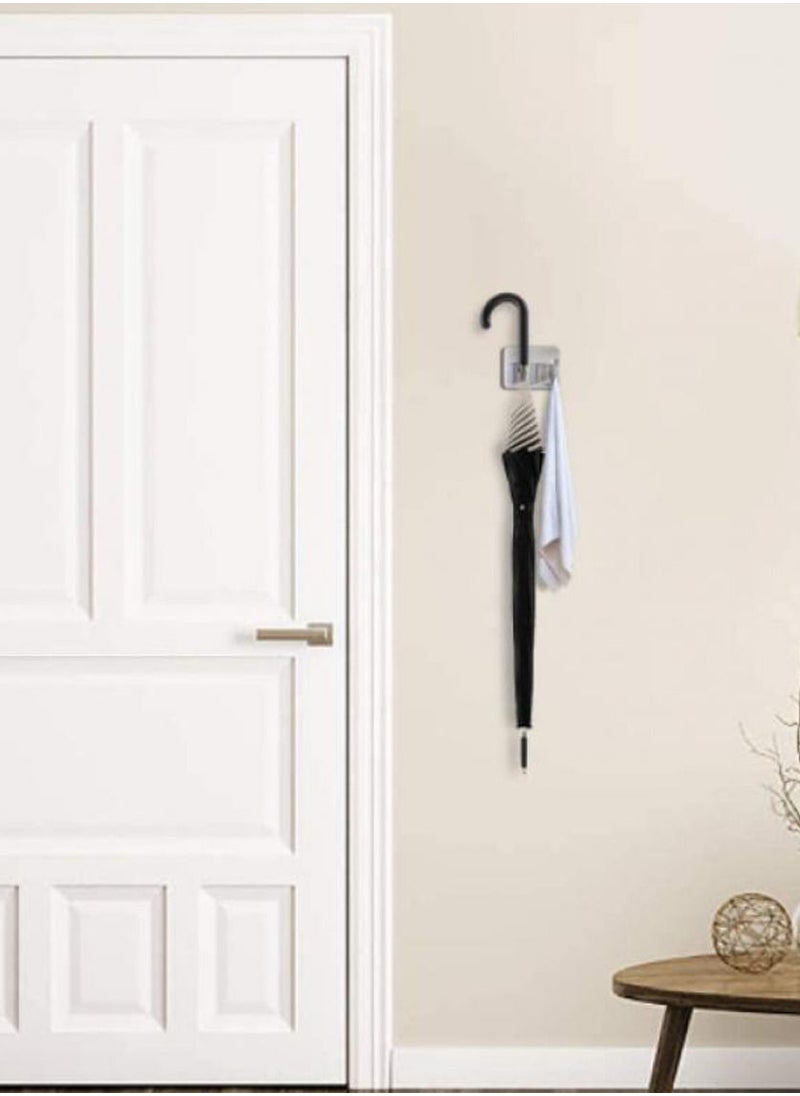 AIWANTO - 3-Pieces Wall Mounted Broom Mop Dustpan Clip with Hooks - Image 1