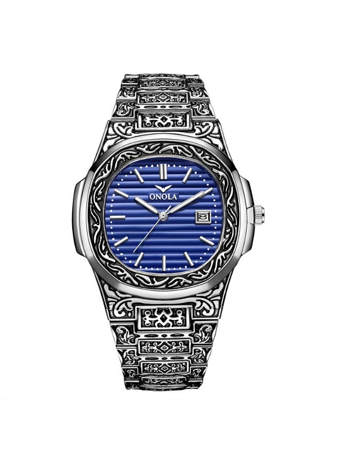 Men's Alloy Analog Wrist Watch J4227-7-KM - 42 mm -