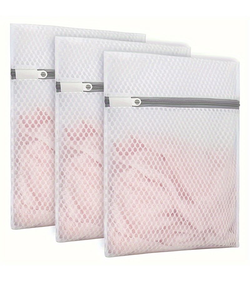 3 Pcs Honeycomb Mesh Laundry Bags for Delicate Clothes 9x12 Inches - Image 2