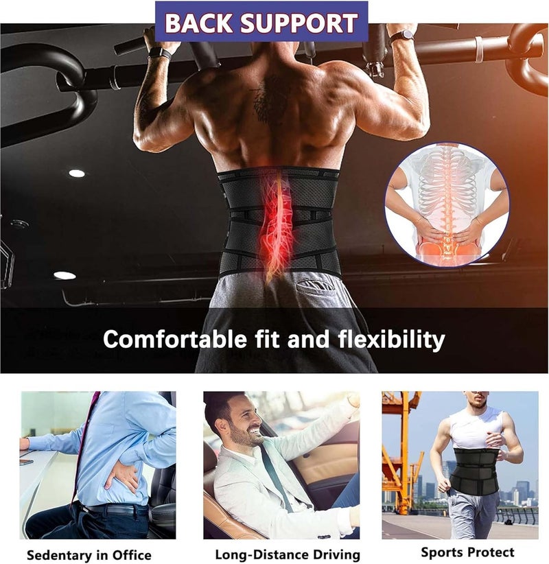 MOLUTAN Waist Trainer Trimmer for Men Tummy Control Shapewear Neoprene Sweat Belt Slimming Body Shaper - Image 5