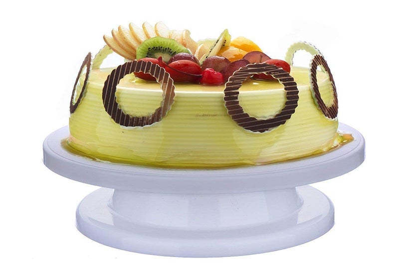Lexazo 1PC Cake Turntable Revolving Cake Decorating Stand Sugar Craft 360 Degree RotatingBakeware Tools and Accessories Easy to Decorate Cakes 28cm - Image 5