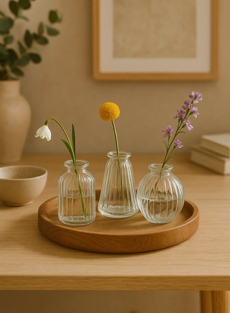 لوفت مزهريات فردية، مجموعة من 3 قطع، شفافة، زجاجية - 193749 - Image 5