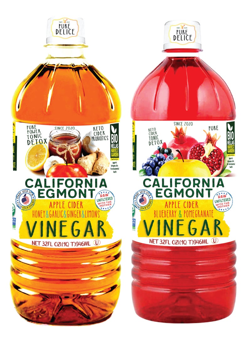 CALIFORNIA EGMONT Apple Cider Vinegar Pack of 2 pieces*946 ml - Image 1