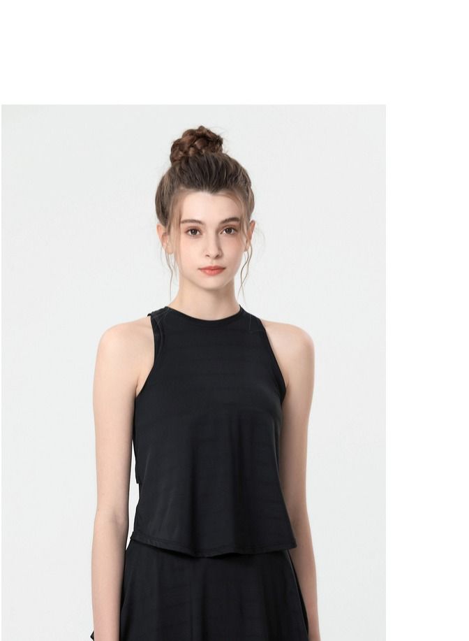 Loquat Yoga Sports Running Fitness Vest Black 