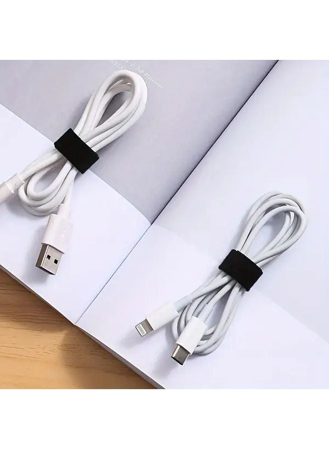 منظم لفائف أربطة الكابلات المتينة بمقبض مريح مضاد للانزلاق - لون عشوائي - Image 4