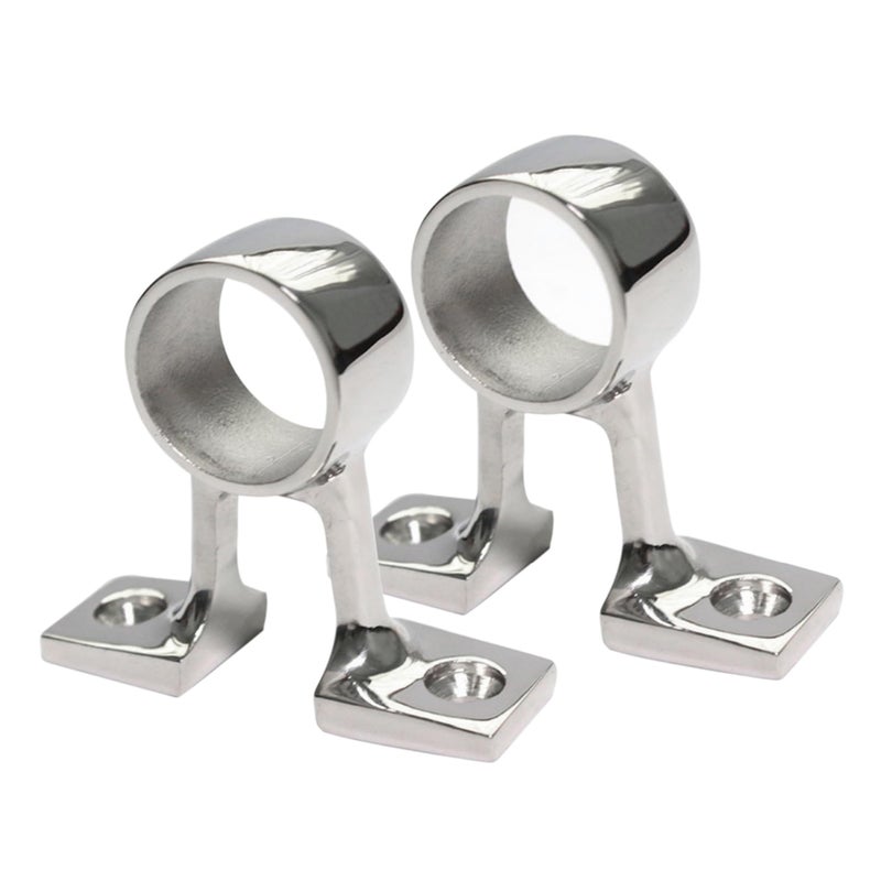 NRC&XRC NRCXRC 2 Pieces Marine Grade Heavy Duty 316 Stainless Steel Boat Hand Rail FittingID 26MM Center Bracket Stanchion Mount Hardware for 1inch OD Tubing - Image 2