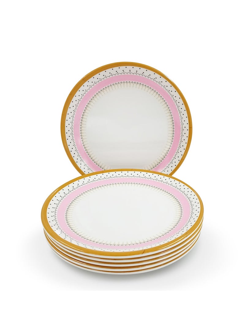 Superware Superware | Pure Melamine | Dinner Plate Set – Diamond 10.75” (6 nos.) | Stain Free, Glazed Finish  - Image 1