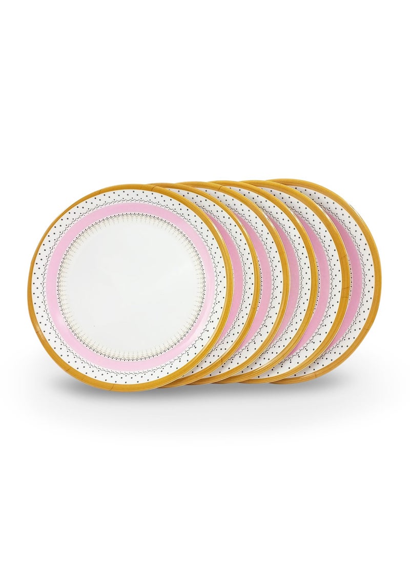 Superware Superware | Pure Melamine | Dinner Plate Set – Diamond 10.75” (6 nos.) | Stain Free, Glazed Finish  - Image 4