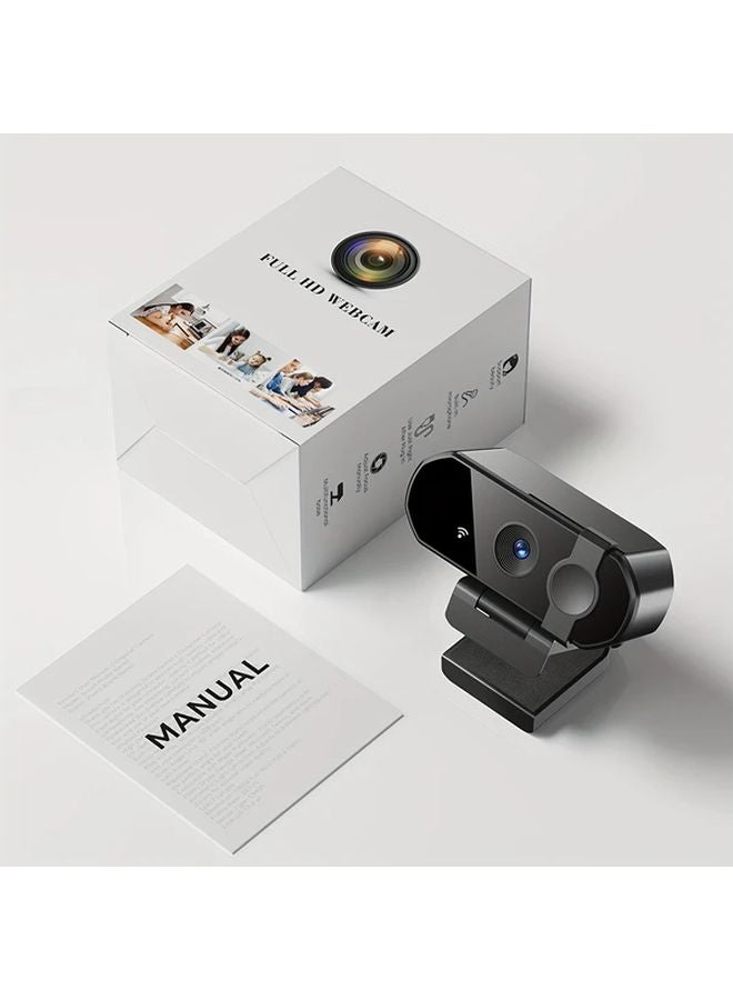 كاميرا ويب بدقة 4K يو إتش دي مع ميكروفونات إلغاء الضوضاء، تركيز تلقائي، توصيل وتشغيل عبر USB، غطاء خصوصية - Image 1