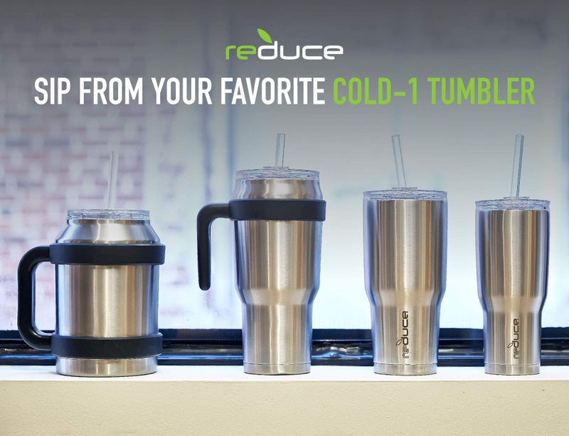 Reduce Reusable Hard Plastic Straws  4 Pack - Fits 20-50 oz Tumbler Mugs - BPA-Free  Dishwasher Safe  Impact Resistant - Ideal Drinking Straws for Home and Travel - Image 3