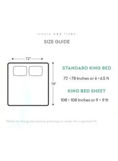 VKOM VKOM 244TC Glace Cotton 78x72 Elastic Fitted Bedsheet Super Double Bed Size Cartoon Printed Fitted Sheet Elasticated Fitted Bedspread with 2 Pillow Covers Blue  - Image 4