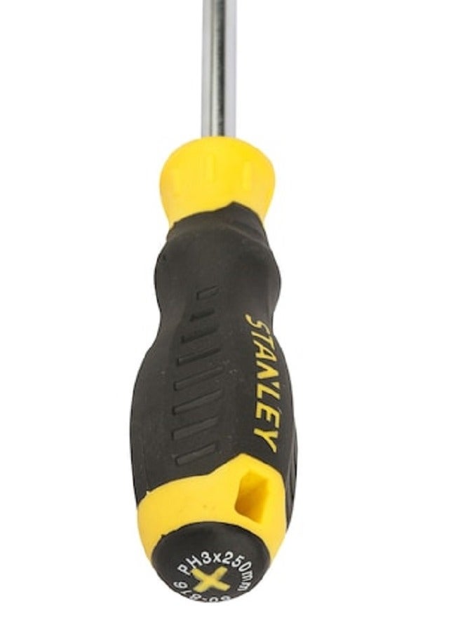 Stanley STANLEY STMT60816-8 Cushion Grip Screwdriver Phillips PH3 x 250mm with Magnetic Tip – High Grade Chrome Vanadium  - Image 3