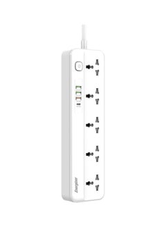 Energizer Max Power Strip 10A with Smart overload protection surge 5Output and 3 ports QC18w USB A And PD20w/2500w model epb2501eu - pzsku/ZE667F19A102F8D53F32BZ/45/_/1730882504/6de132c8-4529-4b4d-9628-321da135a5c1