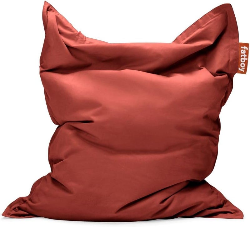 Fatboy Original Soft Canvas Bean Bag – Made from 100% recycled polyester | Designed for indoor use | EPS Bead Filling, Removable & Machine-Washable Cover | 140 x 180 cm - Merlot Red - Image 1