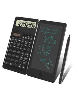 S3 Smart Folding Calculator with Writing Pad Solar and Battery Dual Power Basic Calculator for Office School Business