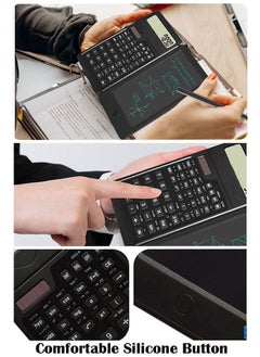 ZCM-HAPPY S3 Smart Folding Calculator with Writing Pad Solar and Battery Dual Power Basic Calculator for Office School Business  - Image 2