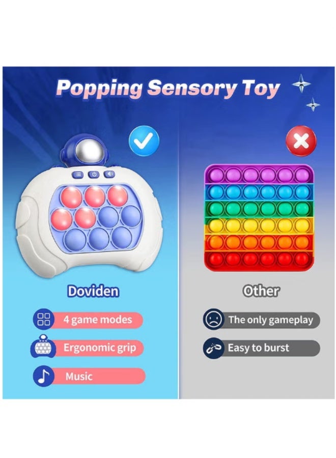 TUOTUO Electronic Quick Push Light Up Pop Game Fidget Toys for Adults and Kids with Puzzle Game Machine Push Pop Bubble Fidget Sensory Toy Birthday Gifts - Image 3