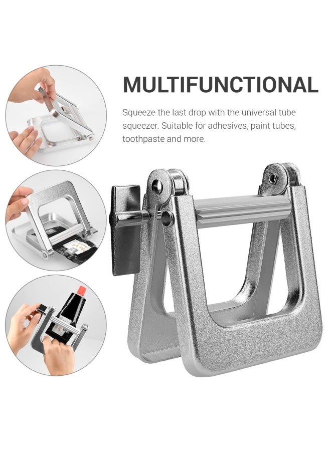 kwmobile Metal Toothpaste Tube Squeezer Large Multifunctional Tube Wringer Roller Dispenser for Hair Color Dye Paint Tubes Hand Cream Cosmetics - Image 2