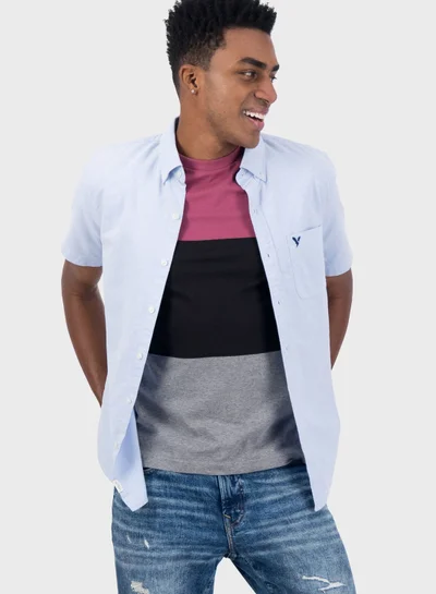 American Eagle Button Down Regular Fit Shirt
