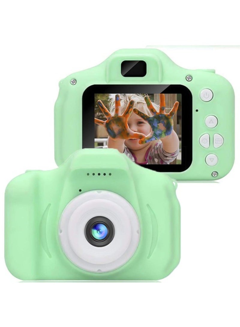 Festive Gallery Kids Camera Gifts For 4-8 Year Old Kids Shockproof Camera Mini Child Camcorder For Little Kid With Soft Silicone Shell For Outdoor Play Green - Image 1