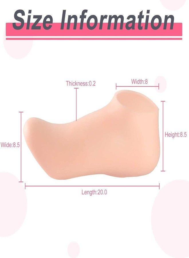 MANIBAM IMPEX (Pack of 1) Moisturizing Gel Socks, Anti Crack Washable Moisturizing Essential Oil Socks, Practical Reusable for Hydrate Skin Lady Women And Man (BEIGE) - Image 4