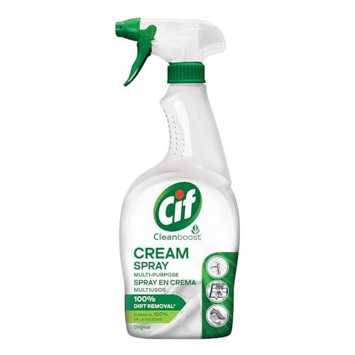 Cif Cleanboost Cream Spray Original Multipurpose Surface Cleaner | 100% Dirt Removal | Tough Stain Cleaning | 650 ML - Image 1