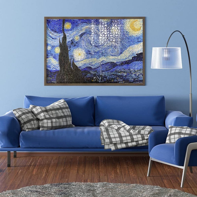 MaxRenard Starry Night Puzzle 1000 Pieces Van Gogh Puzzle 1000 Piece Puzzles for Adults Artwork Jigsaw Puzzle Family Game Puzzle - Image 4