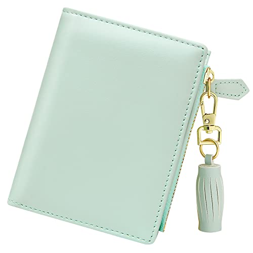 GEEAD Small Wallets for Women Bifold Slim Coin Purse Zipper ID Card Holder - Image 1