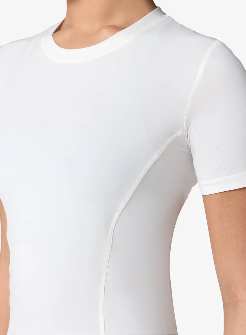 Squatwolf Pearl White Contour Fit T-Shirt for Women | Best Price UAE