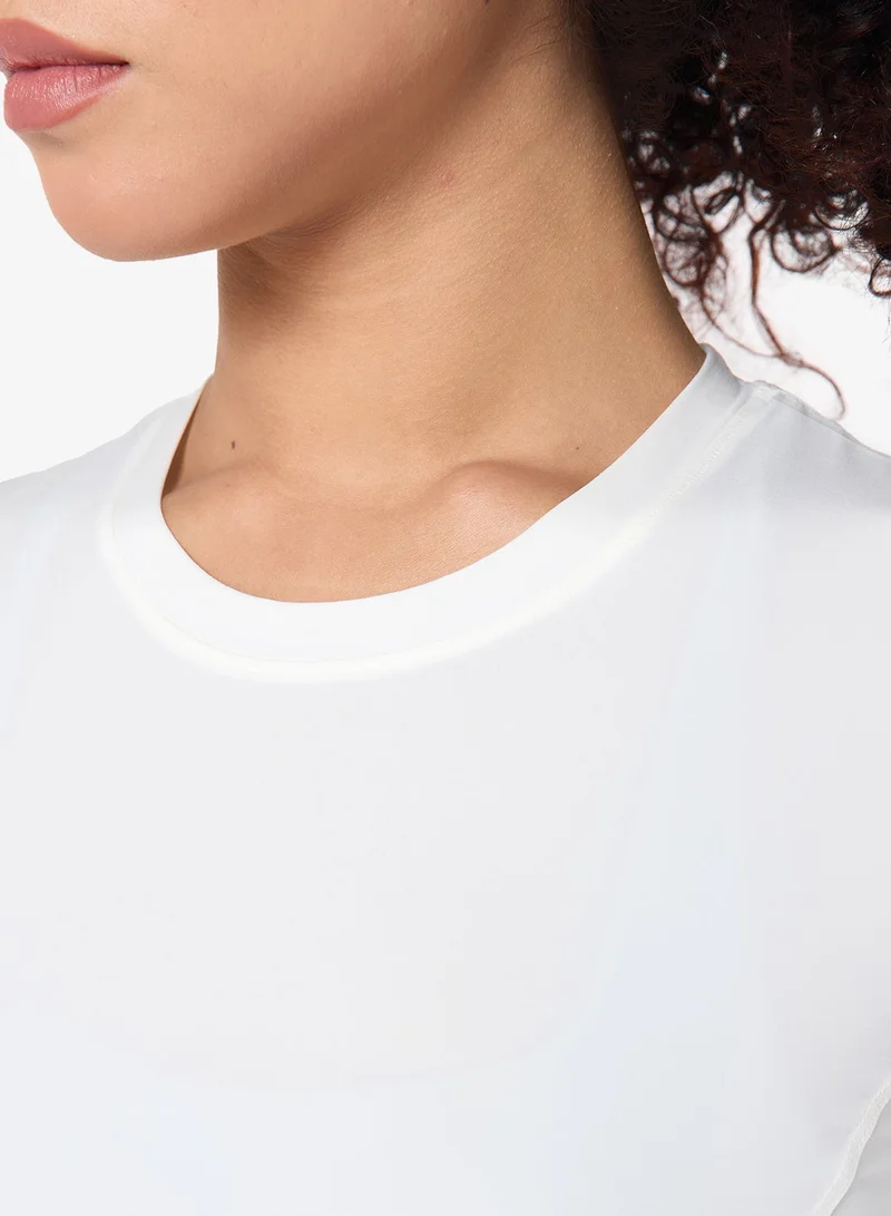 Squatwolf Pearl White Contour Fit T-Shirt for Women | Best Price UAE
