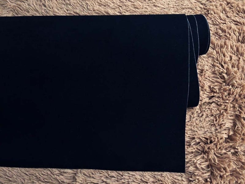 Waddllcor Self Adhesive Velvet Flock Backing Paper Liner for Jewelry Drawer Craft Fabric Peel and Stick Black, Soft Velvet Liner for Drawer DIY 17.7" x 117" - Image 2
